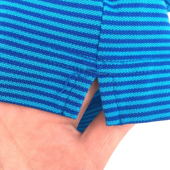 Nike Golf Dri-Fit Polo Tank Top shirt Blue stripe - Picture 5 of 9